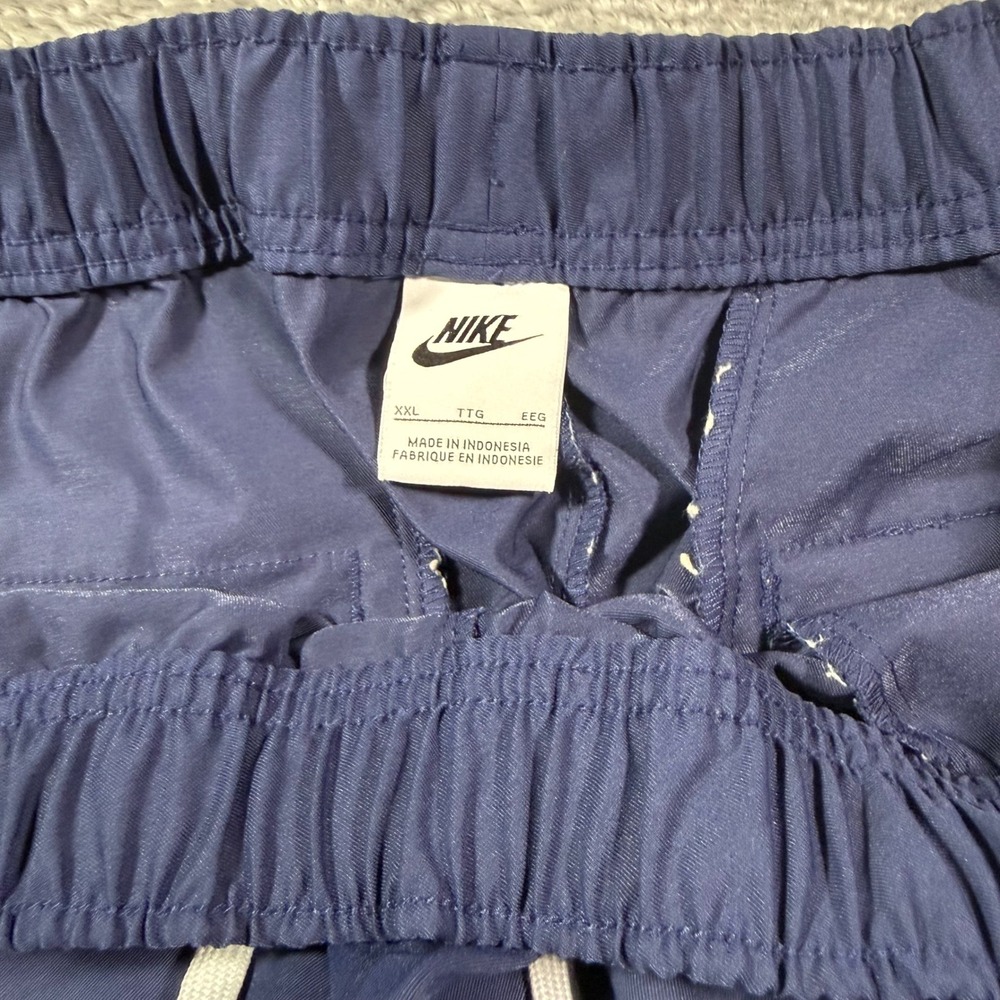 Nike Mens Sportswear Woven Pants Blue Drawstring Joggers XXL Futura Logo - Picture 7 of 7